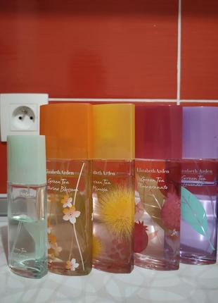 Набор отливантов green tea, green tea mimosa, green tea lavender, green tea nectarine blossom от elizabeth arden