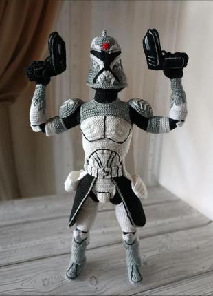 Игрушка клон-коммандер вольф (clone commander wolffe) сага star wars .9 фото