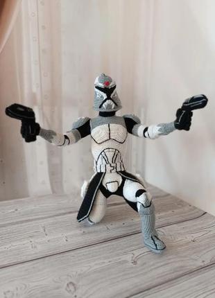 Игрушка клон-коммандер вольф (clone commander wolffe) сага star wars .4 фото