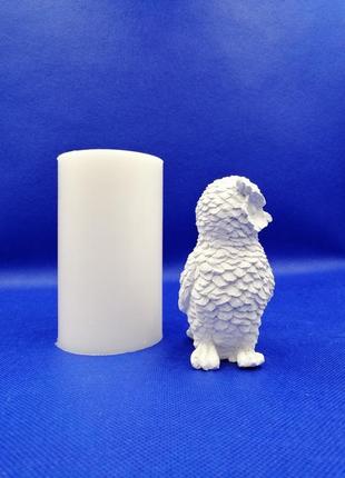 Силіконова форма 3d "сова" для заливки свічок мила, воску, гіпсу2 фото