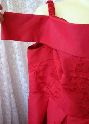 Платье вечернее красное батал chi chi р.62-64 77296 фото