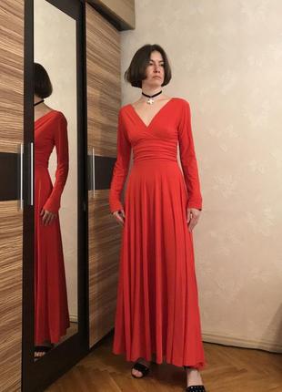 Красное вечернее платье3 фото