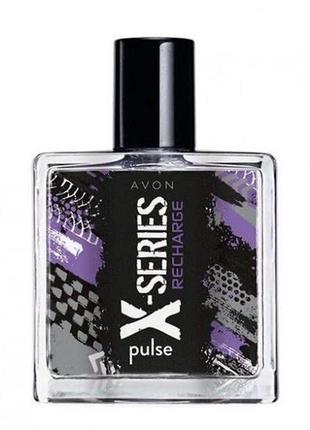 Туалетна вода avon x-series pulse recharge 50 ml1 фото