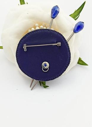 Брошка для в'язальниць подарунок для в'язальниць оригінальний подарунок ручної роботи брошка клубок ниток 7