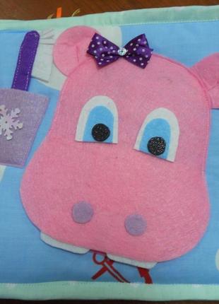 Розвиваюча текстильна книжечка для маленької принцески2 фото