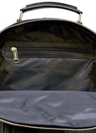 Чоловічий шкіряний лакшері рюкзак ta-4445-4lx бренду tarwa9 фото