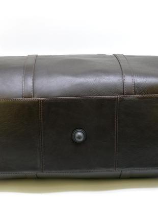 Дорожня коричнева шкіряна сумка tb-1133-4lx бренду tarwa, універсальна4 фото