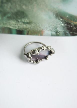 Скляний перстень з бульками1 фото