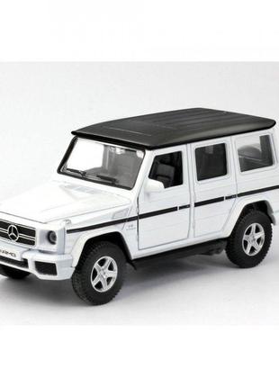 Дитяча іграшка машинка mercedes benz g63 amg колір білий масштаб 1:32 відчиняються двері метало-пластик 554991