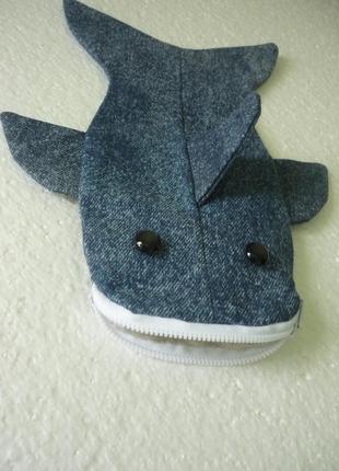 Текстильный пенал "акула"5 фото