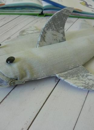 Текстильний пенал "акула"4 фото