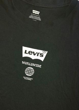 Футболка черная levi's размер s2 фото