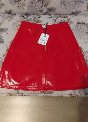 Новая красная юбка xs