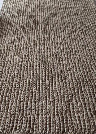 Великий двосторонній плетений килим доріжка. 1/2 м. джутовий килим ручної роботи. вязаний килим.8 фото