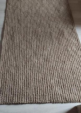 Двосторонній килим доріжка. джутовий килим. циновка. 2*1 м.