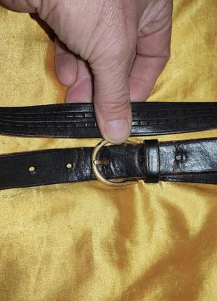 Стильный кожаный фирменный ремень пояс.f&amp;f.101 см.унисекс4 фото