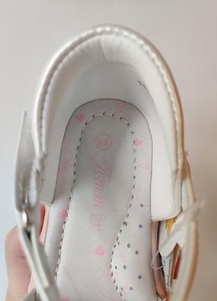Босоніжки сандалі для дівчинки 27-32 білі детские босоножки для девочки tom.m10 фото