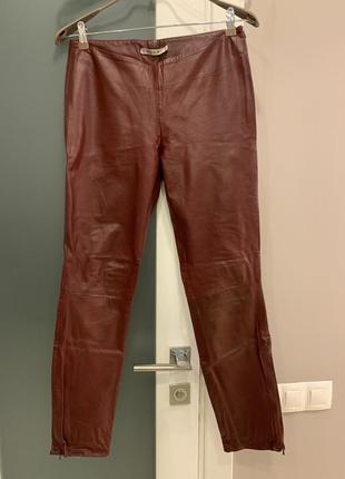 Натуральные кожаные брюки, лосины kookai, натуральная кожа1 фото