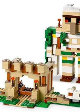Lego minecraft the iron golem fortress фортеця залізний голем 21250, brickslife8 фото