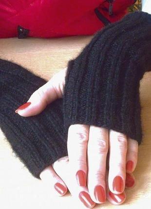 Митенки перчатки без пальцев - стильные и комфортные1 фото
