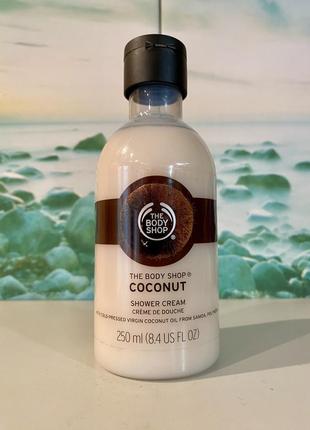 🇬🇧 кокос 🥥 the body shop кремовый гель для душа 250 мл1 фото