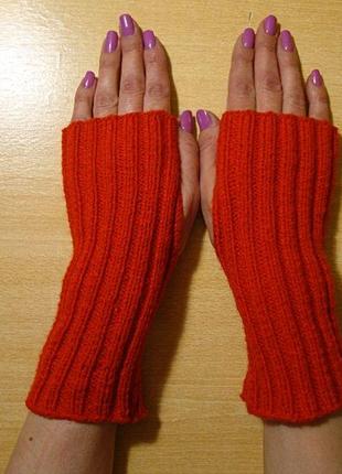 Митенки - перчатки без пальцев - суперстильные