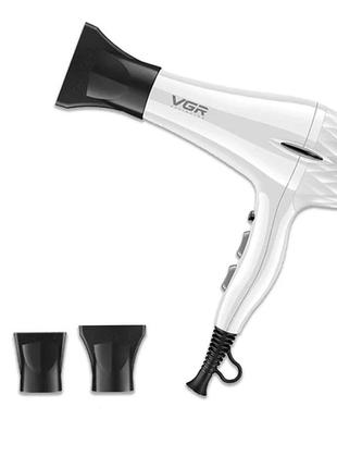 Фен для волосся професійний з концентратором 2200 вт іонізація та 2 режими роботи vgr
