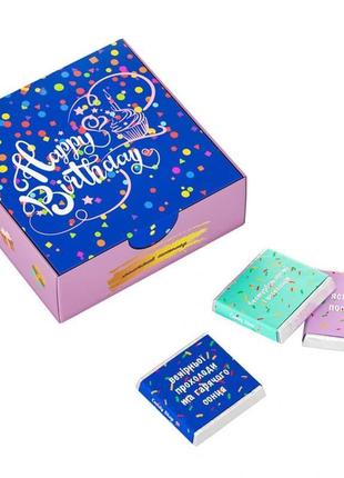 Шоколадный набор candy shop "с днём рождения" mini 60г3 фото