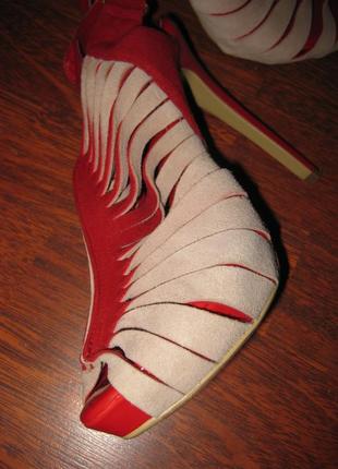 Босоніжки basconi баскони червоні 36р шпилька км07044 фото
