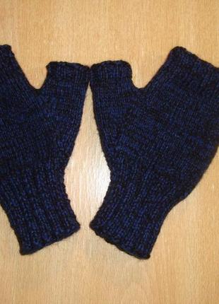 Перчатки митенки мужские универсальные (зима)1 фото