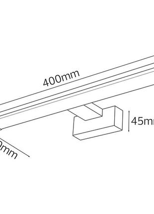 Подсветка для зеркал-картин led 8w 4200k sneha (997731 8w 720lm ip44)2 фото