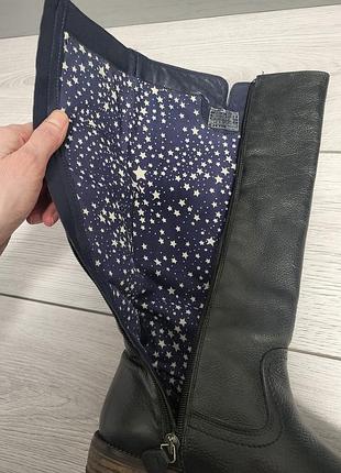 Женские серые сапоги tommy hilfiger кожа оригинальные8 фото