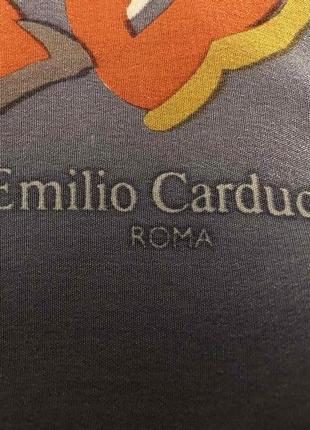 Emilio carducci roma шелковый винтажный платок5 фото
