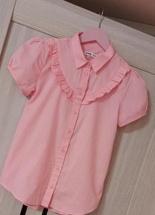 Ніжно -рожева блуза для дівчаток р.1402 фото