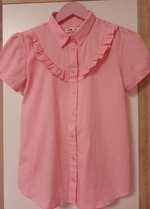 Ніжно -рожева блуза для дівчаток р.1403 фото