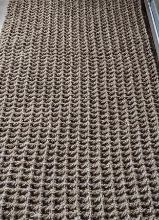 Джутовий килим. 1/2 м. килим ручної роботи. циновка.7 фото