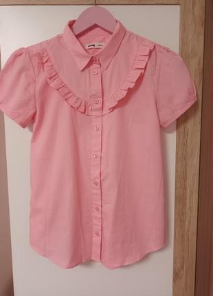 Ніжно -рожева блуза для дівчаток р.1405 фото
