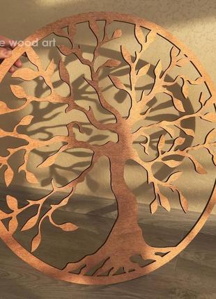 Деревянная картина-панно "дерево жизни"3 фото