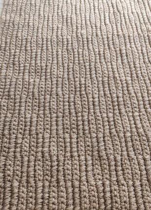 Джутовий килим, плетений килим доріжка 1/3 м. двосторонній натуральний джутовий килим.5 фото