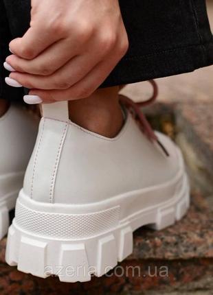 Качественные базовые женские туфли на шнуровке оксфорды эко-кожа классические женские туфли молодежные туфли со шнуровкой5 фото