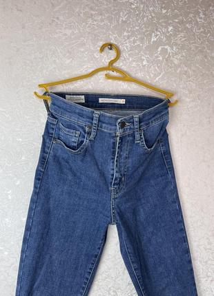 Скинни джинсы levi`s с высокой талией5 фото