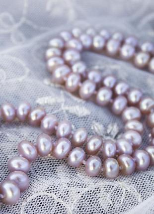 Срібло і натуральний лавандовий перли комплект прикрас2 фото