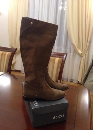 Фірмові чоботи zara 40р натуральний замш