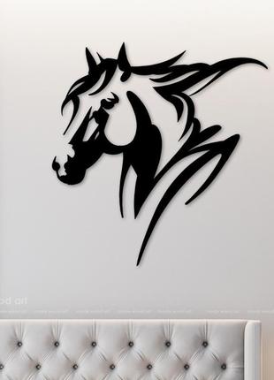Деревянная картина - панно "horse"