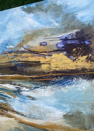 Картина акриловими фарбами "океан"