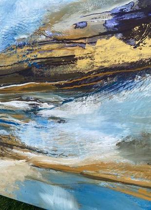 Картина акриловими фарбами "океан"
