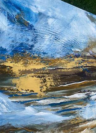 Картина акриловими фарбами "океан"