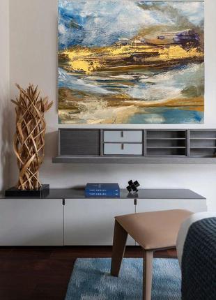 Картина акриловими фарбами "океан"