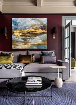 Картина акриловими фарбами "океан"