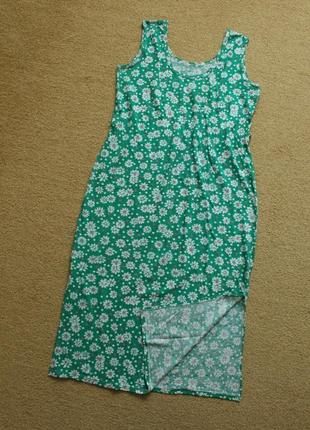 Сарафан платье прямое свободное легкое 100% хлопок натуральное домашнее дачное длинное7 фото